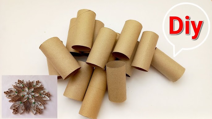 Toilet paper roll crafts  Toilet paper roll wall decor 2021 