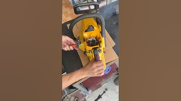 Please give me advice on how to adjust the carburetor for a chainsaw.