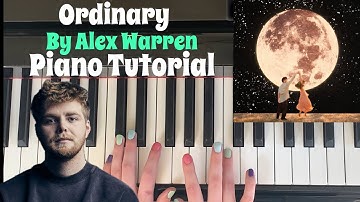 Ordinary by Alex Warren - Easy Piano Tutorial (Step-by-Step)