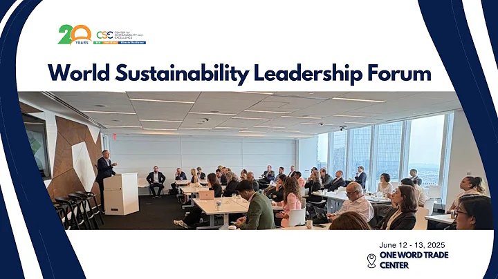 🎥 CSE at the World Sustainability Leadership Forum 2025