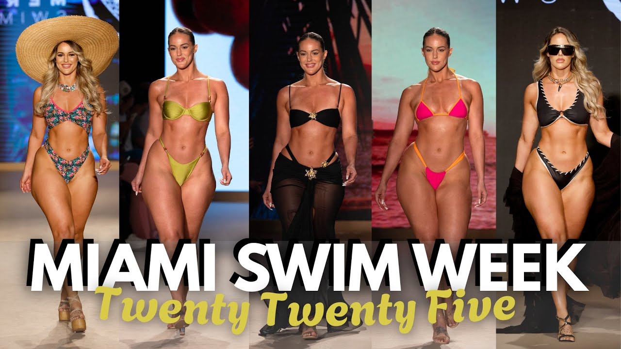 Walking in Miami Swim Week 2025 ♡ MARISSA DUBOIS RUNWAY WALK 4K