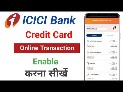 Icici Bank Credit Card Online Transaction Activation