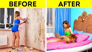 Extreme Living Room Makeover On A Budget And DIY Home Decor Ideas