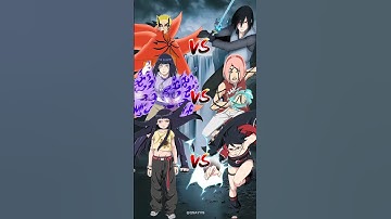 Uzumaki Family 🆚 Uchiha Family who is strongest ❔#naruto #shorts