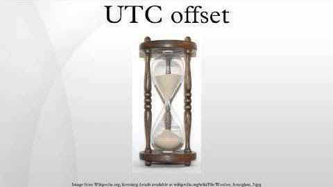UTC offset