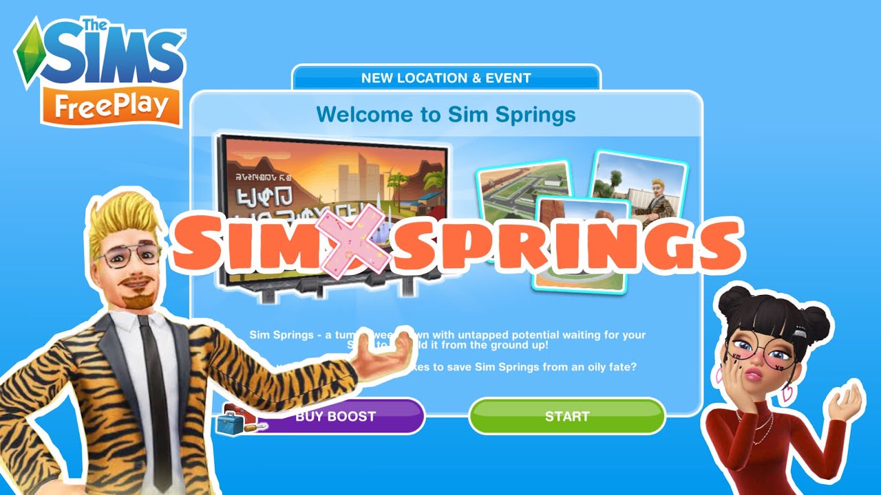 the sims 4 เมืองใหม่  New  The sims freeplay | Sim Springs เมืองใหม่และภารกิจรีโนเวทบ้าน