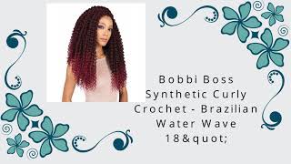 Hair wigs || Beauty Exchange || Bobbi Boss Synthetic Curly Crochet - Brazilian Water Wave 18" screenshot 5