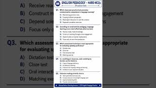 Title: 📚 English Pedagogy Hard MCQs | CTET English Practice Set | Most Important Questions
