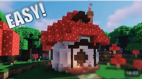 How to building a Dual Mashroom House🏡🍄 [MINECRAFT 1.15 Tutorial]