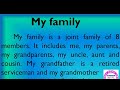 My family essay in English by Smile Please World