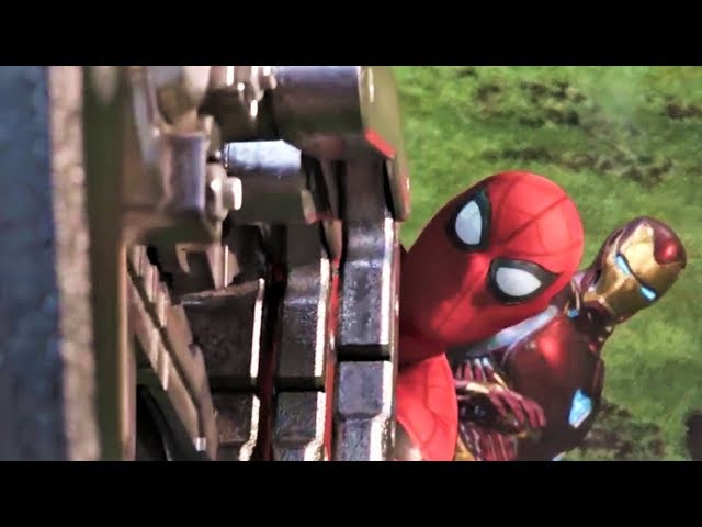 Spiderman And Ironman All Fight Scene (HD) | Avengers Infinity War Movie Scenes | class=