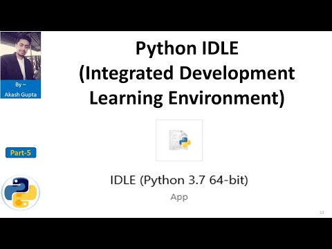 IDLE Python, an integrated development environment for learning