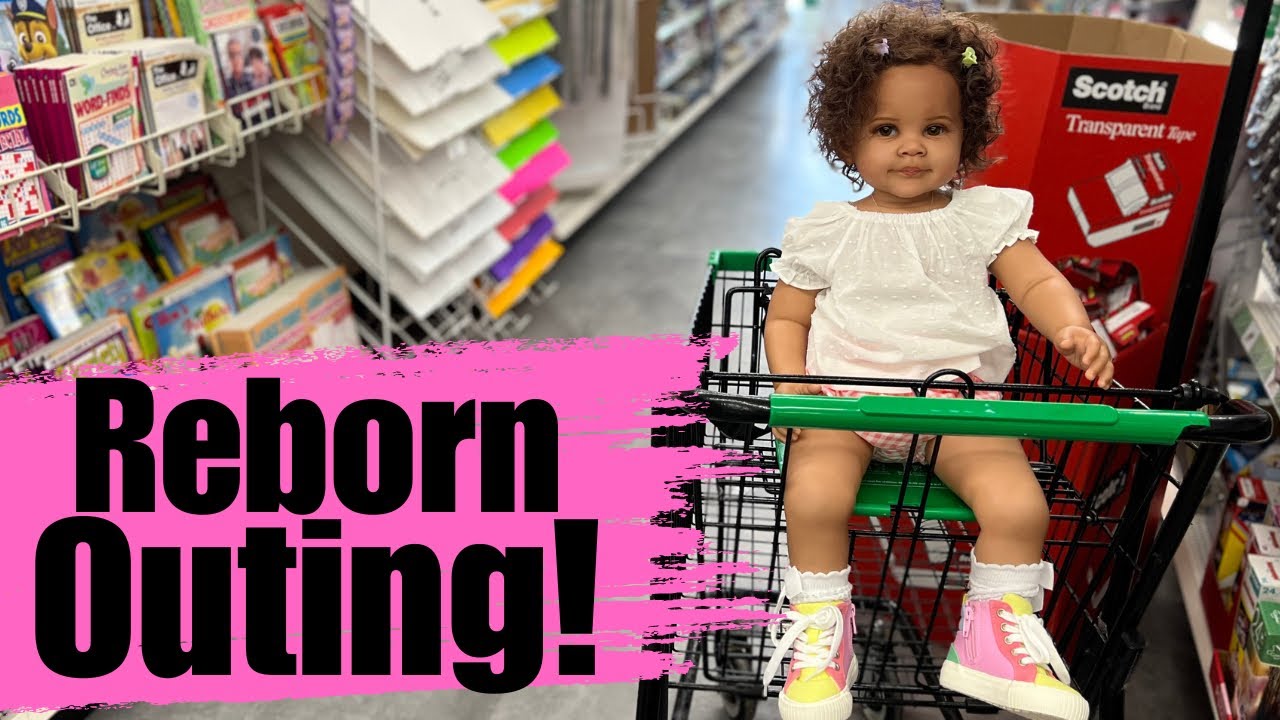 REBORN DOLL OUTING To Dollar Tree 🛒 Adelia Babysits Pippa! ROLEPLAY Video #reborn #dolls #shopping