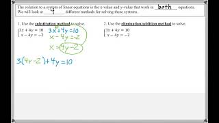 Math 122 : 7.1 #1 (College Algebra Tutorial : Systems Of Linear Equations With 2 Variables)