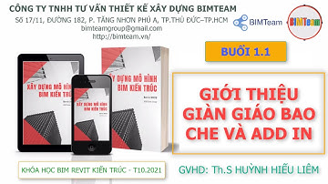 [K03] BUỔI 1.1. GIỚI THIỆU LỚP HỌC GIÀN GIÁO - BAO CHE BKDN - ADD IN