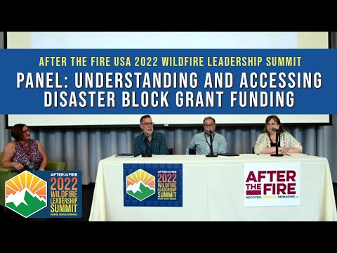 Panel: Understanding and Accessing Disaster Block Grant Funding