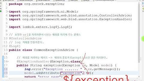 Webjjang Spring 06-08 Controller - 예외처리(웹짱과 함께하는 스프링)