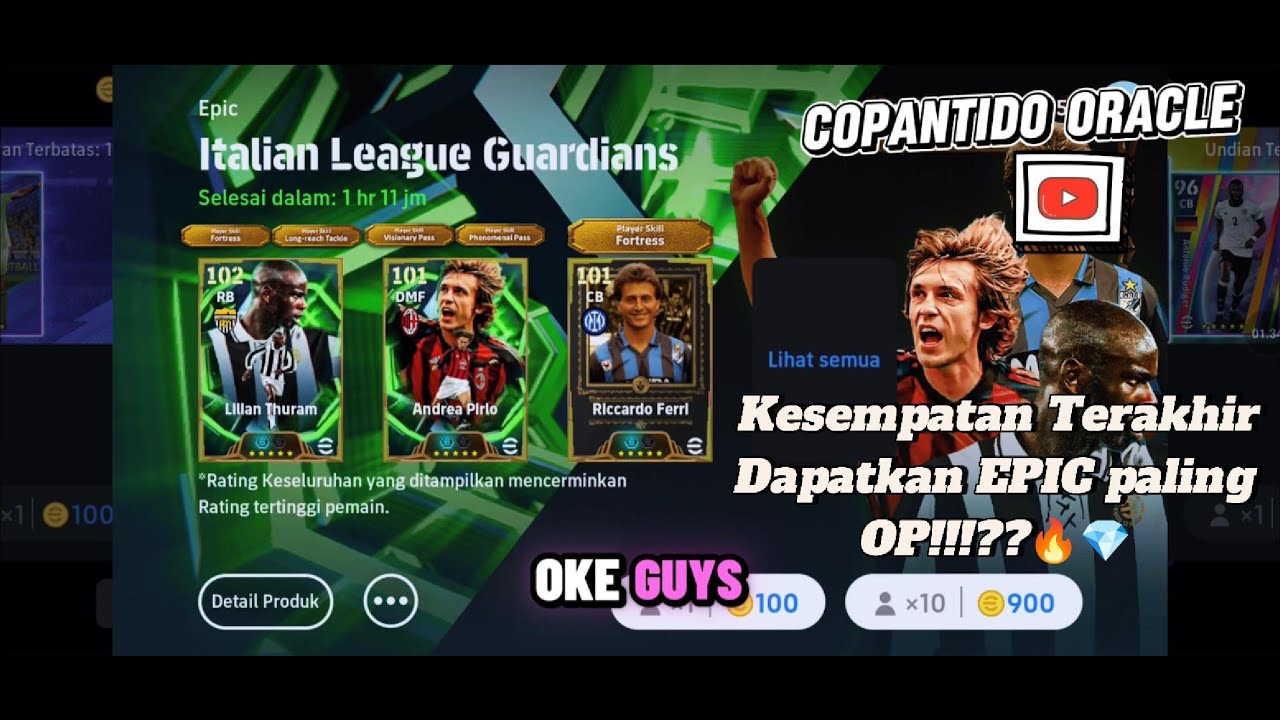 Banner Thuram & Pirlo eFootball 2026 Tutup Hari Ini… Gue Gacha 4000 Koin, Hasilnya Nggak Terduga!🔥💎