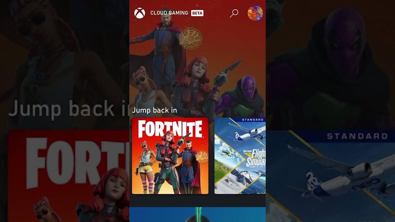 Play FORTNITE for FREE with iPhone on XBOX Cloud Gaming #shorts #fortnite 