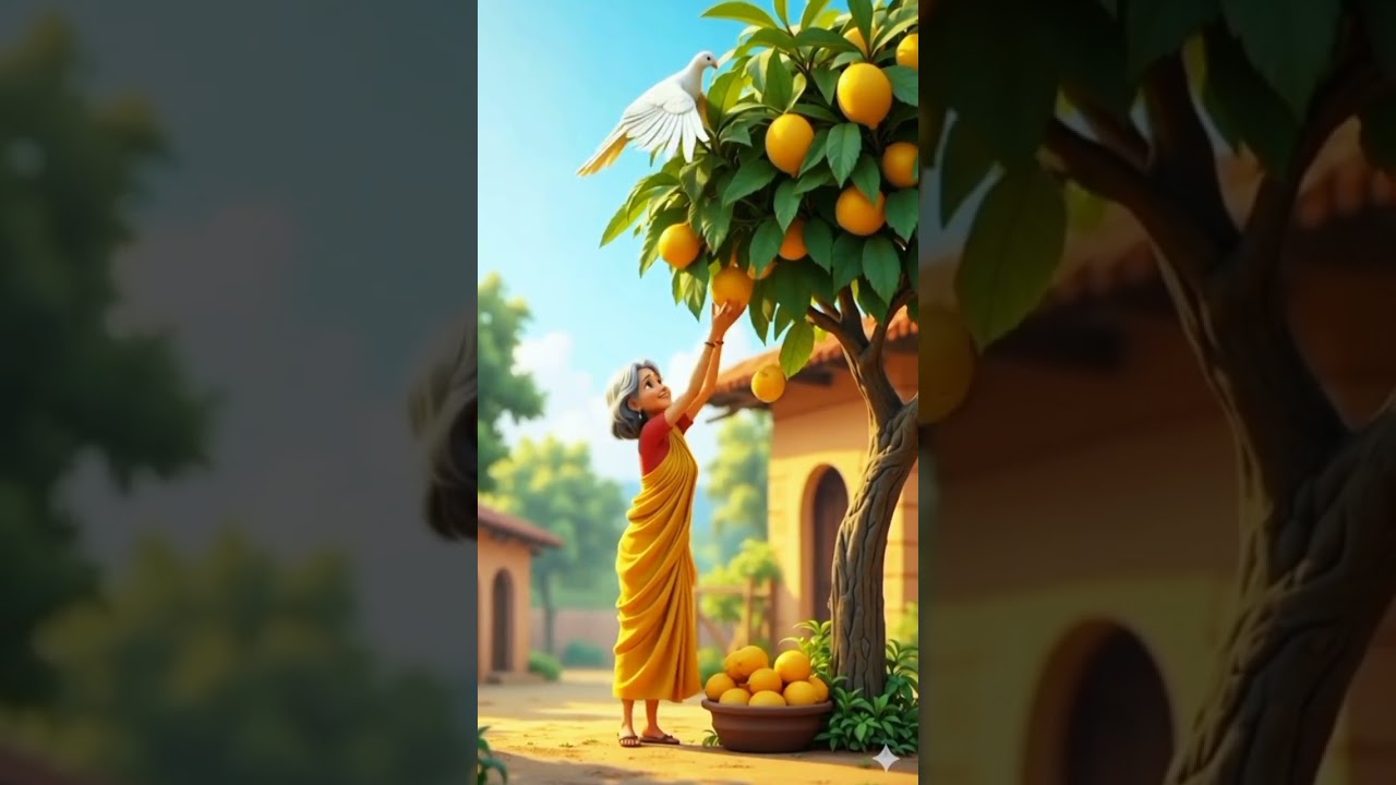 The Old Woman and the Lemon Tree | A Heartwarming Village Story 🍋🕊️ 