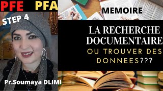 PFE(Ep4): La recherche documentaire/ Ou trouver les bases de données??Articles?Ouvrage Scientifique?