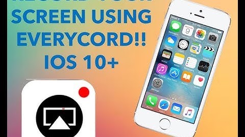How to record your IOS screen!! | Without Computer/Jailbreak!! | IOS 10+ | Every Cord