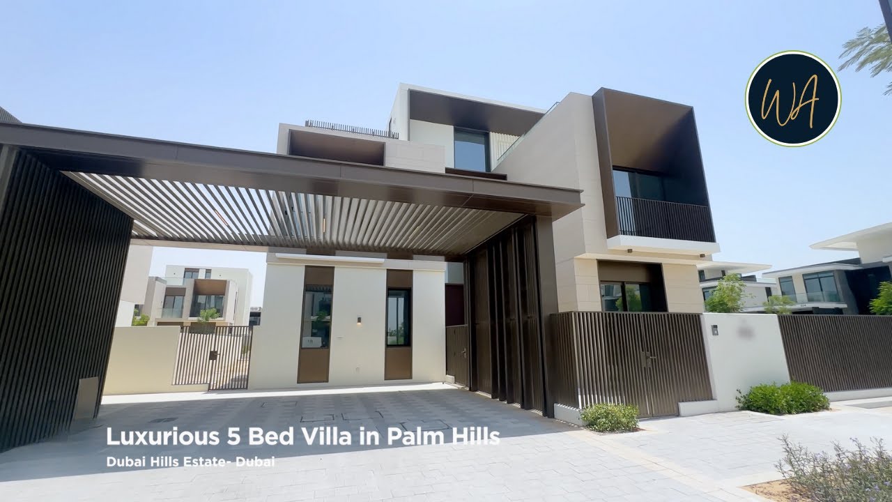 Inside Luxurious 5 Bed Villa | Palm Hills | Dubai Hills Estate | Dubai Luxury Tour