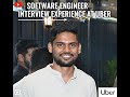 Software Engineer Interview Experience at Uber