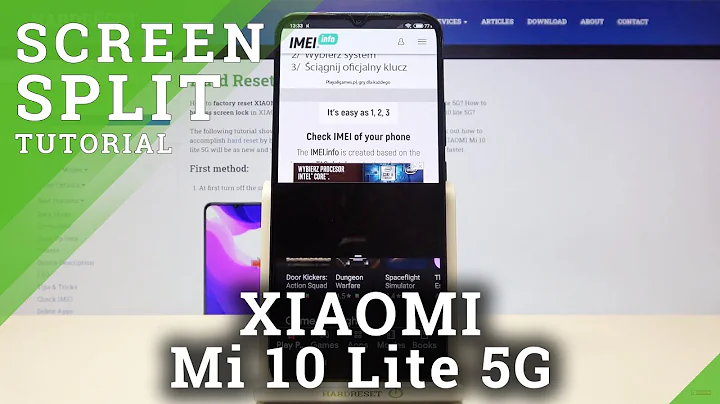 How to Enable Dual Screen Feature in Xiaomi Mi 10 Lite 5G - Split Screen Tutorial