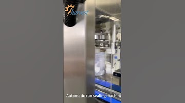 Metal Can Seaming Machine for Powder , Protein powder canning machine，Automatic Can Sealing Machine