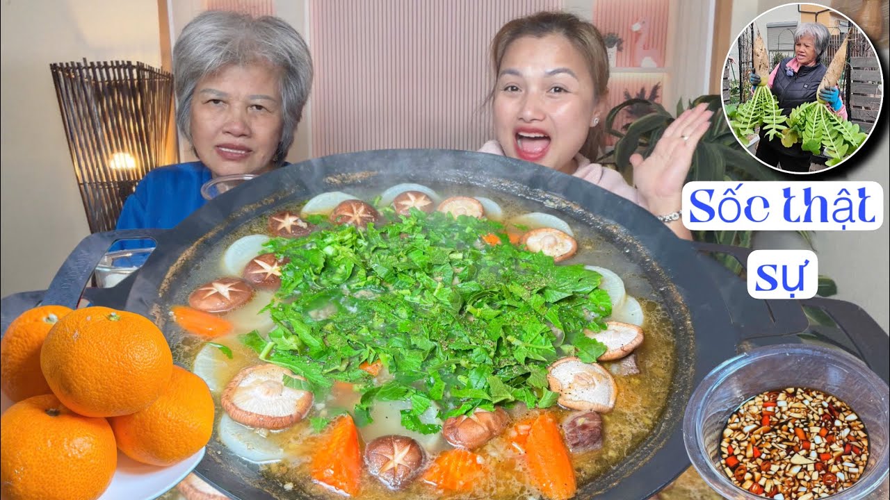 Không tin nổi! Mẹ nhổ trúng củ cải KHỔNG LỒ & cái kết là nồi lẩu nạm bò gây bão căn bếp