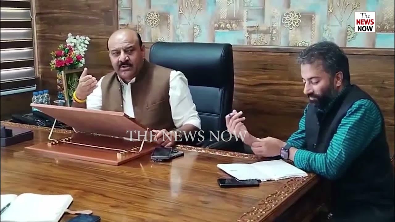 Dy. CM Chairing a Meeting at Civil  Secretariat, Srinagar