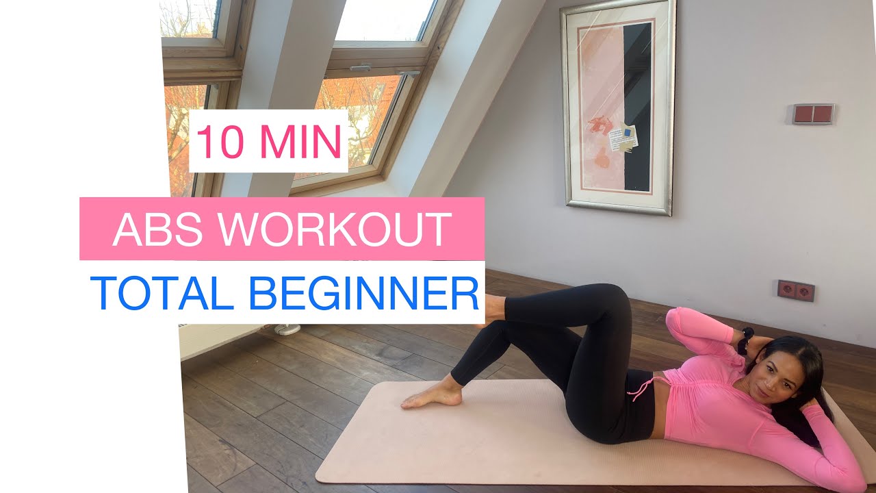 10 MIN // ABS WORKOUT FOR TOTAL BEGINNERS // no equipment and breaks ...
