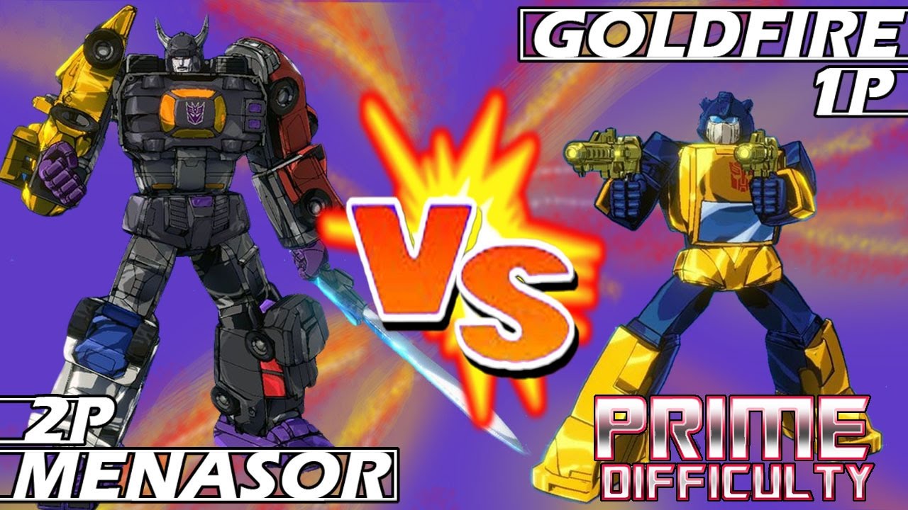 Transformers Devastation Goldfire Vs Menasor (Prime difficulty) Mission 11 YouTube