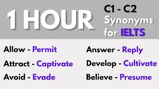 1 hour Advanced IELTS Synonyms (C1–C2) with Meanings & Examples | #ieltsvocabulary #ieltswriting