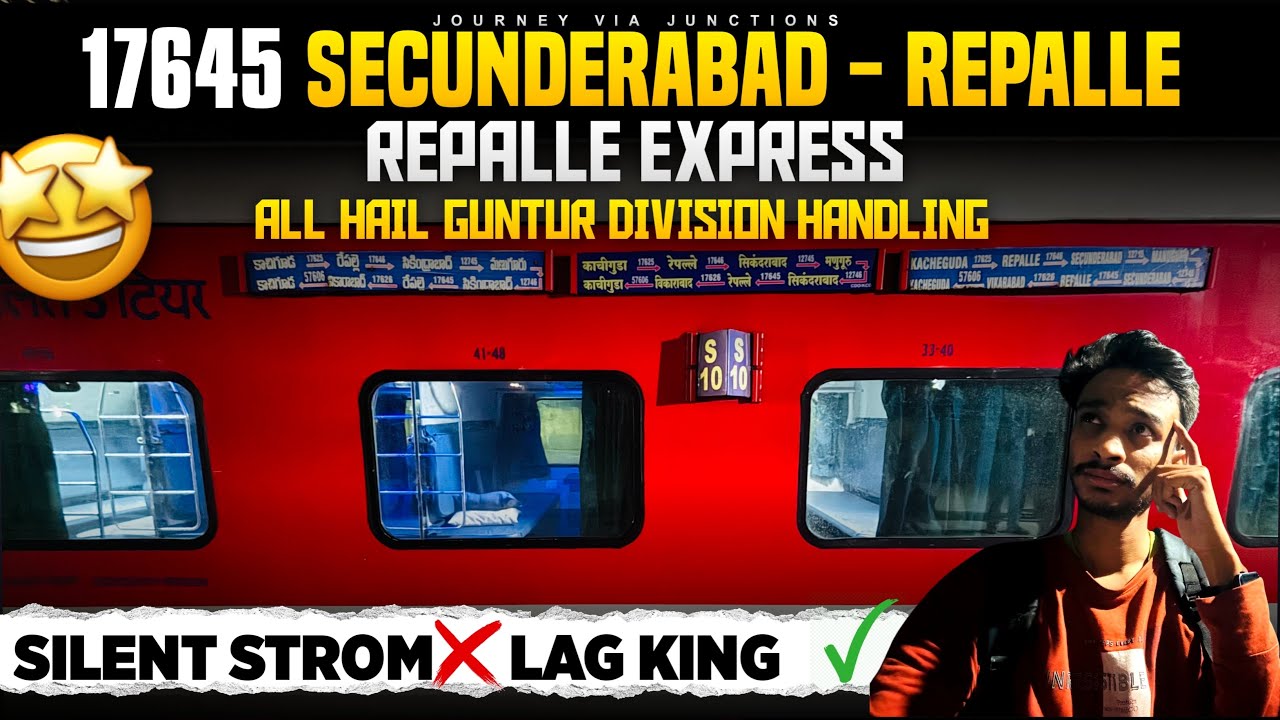  17645 Secunderabad – Repalle Express | Complete Journey Vlog | Telugu States Rail Travel Experience