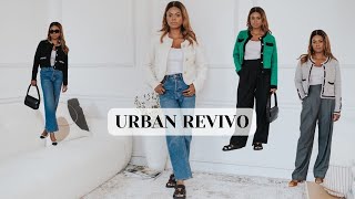 FALL STYLING HAUL WITH URBAN REVIVO! Chanel Inspired Jacket...WORKWEAR OUTFIT IDEAS | DadouChic