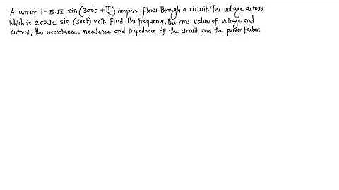 BEE Unit 3 Numerical on Series RC Circuit 1