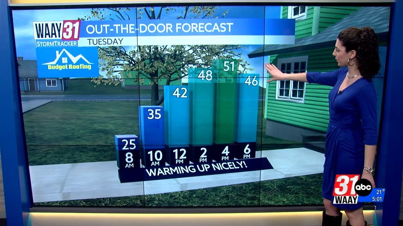 Chilly now, pleasant warm-up on the way