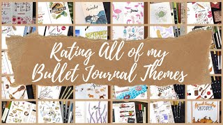 Rating EVERY BuJo Theme I've Done / 32 Themes, 6 Journals 😧📚