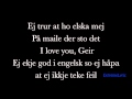 Love You, Geir - Vassendgutane - (LYRICS ON SCREEN)