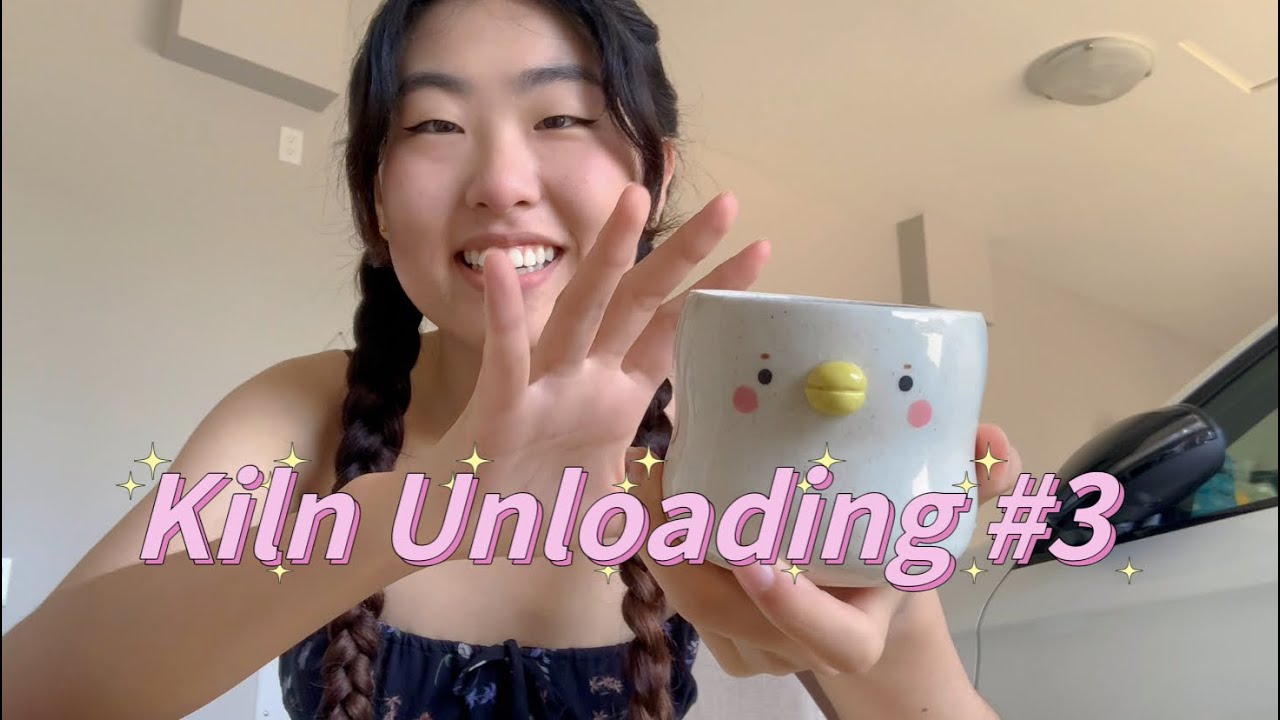 Pottery Kiln Unloading 3 LAST ONE of the Summer! Deco Bear YouTube