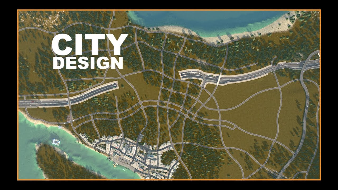 Ep 5 Road Layout For The First City Cities Skylines Youtube