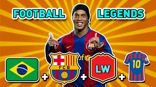 GUESS THE LEGEND: NATIONALITY + CLUB + POSITION + JERSEY NUMBER | Football Legends Quiz #football