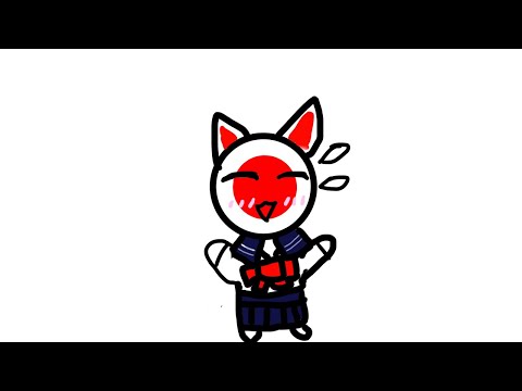 [カントリーヒューマンズ]カントリーヒューマンズにわかが急いで書いた絵できゅっきゅっきゅっにゃー