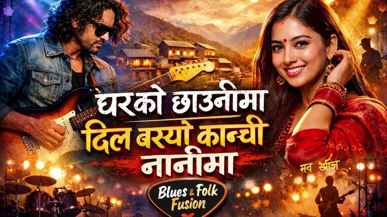 घरको छाउनीमा | दिल बस्यो कान्छी नानीमा | Nepali Blues & Folk Fusion | Rock DJ remix 