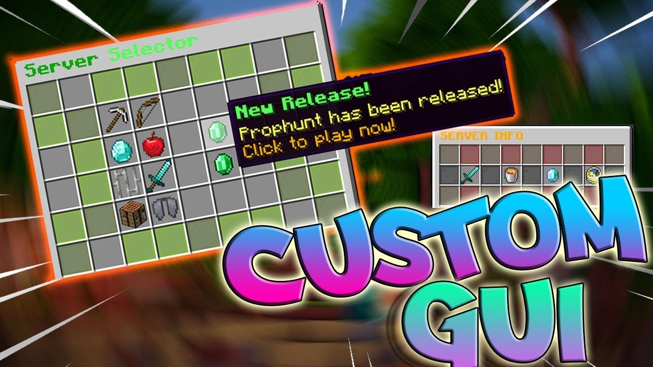 Custom Gui Plugin Minecraft Plugins Youtube