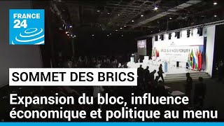Sommet des Brics : expansion du bloc, influence économique et politique au menu • FRANCE 24