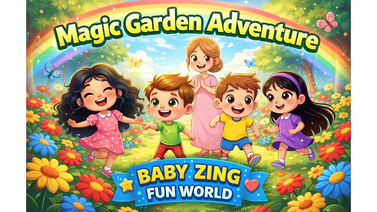 🌸 Magic Garden Adventure – Fun Colors & Learning for Kids | Baby Zing Fun World