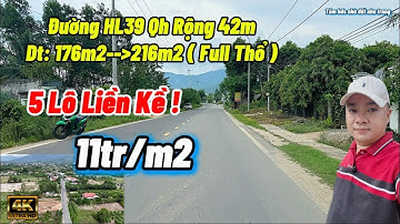 5 Lô Đất Thổ Cư Mặt Đường HL39 Qh 42m Chỉ 11tr/m2 tại xã suối tiên diên khánh, nhà đất nha trang